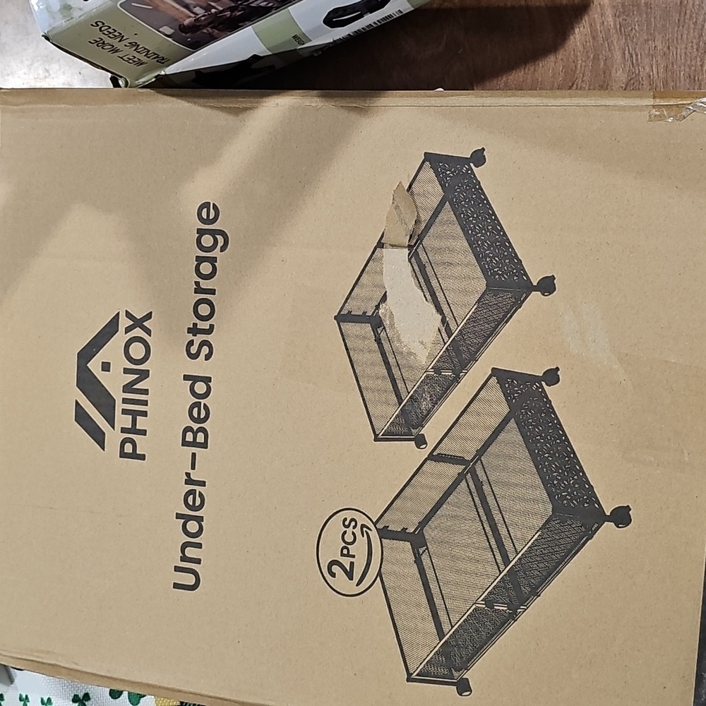 Nwt 2 Black Under-Bed Storage Organizer Set - Picture 5 of 5